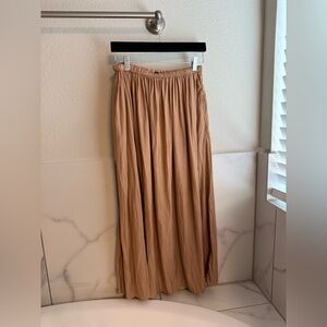T Tahari Light Brown Maxi Skirt